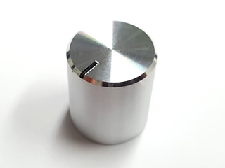 14mm Silver Brushed Aluminium Knob