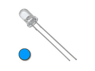 (Waterclear) 3mm LED - Blue - Click Image to Close