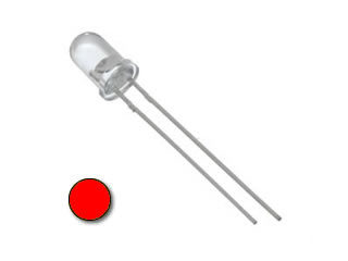 (Waterclear) 3mm LED - Red