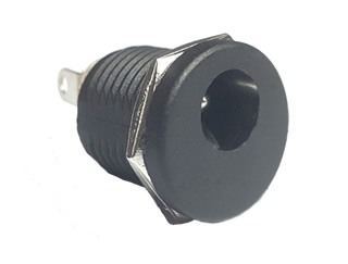 Black 2.1mm DC Jack (Switched) - Economy