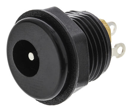 Black DC Jack (Switched) - Lumberg