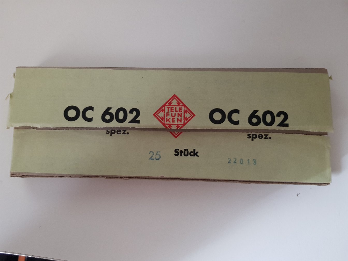 25 x OC602 spez. Germanium Transistor Black Glass TFK Telefunken