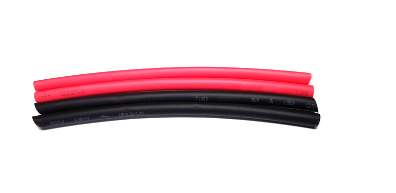 3.2mm Heat Shrink - Red and Black (4 x 8cm length)