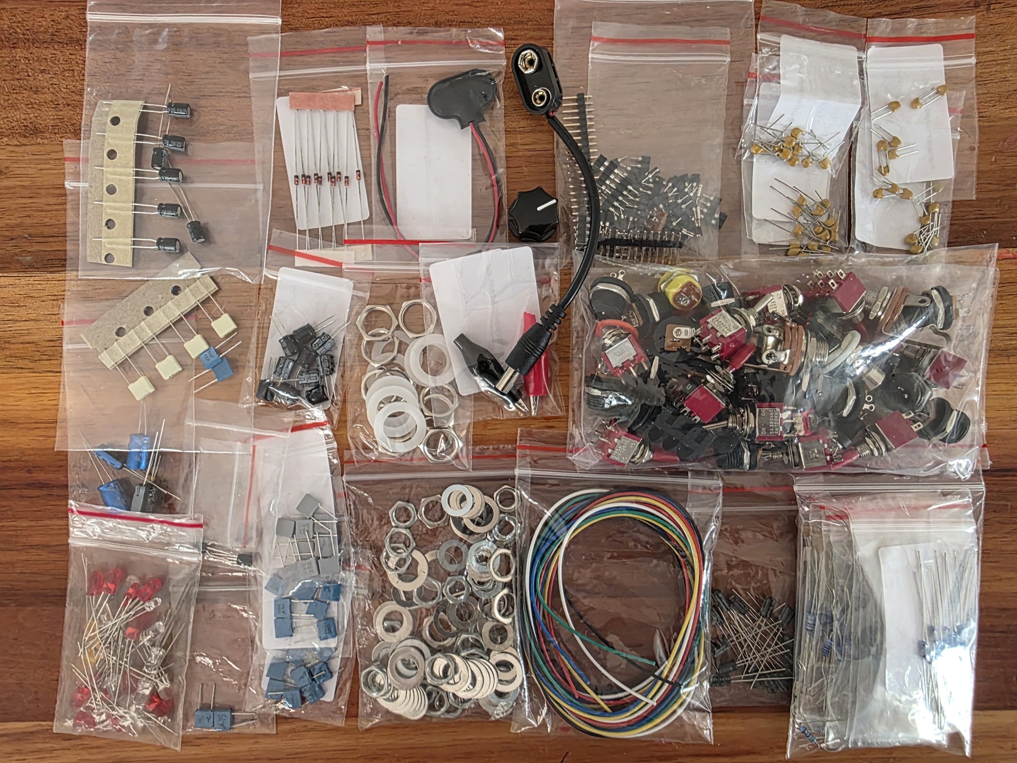 Component Lot-Capacitors, resistors, ceramics, hardware & more