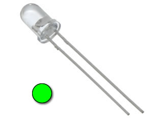 (Waterclear) 5mm LED - Green - Click Image to Close