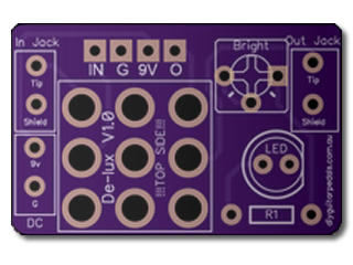 De-Lux 3PDT Wiring PCB